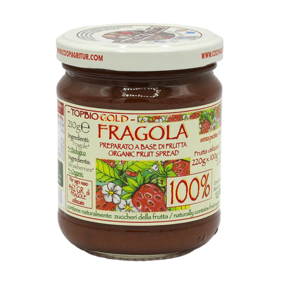 Strawberry Jam, 210 g, Biovicta