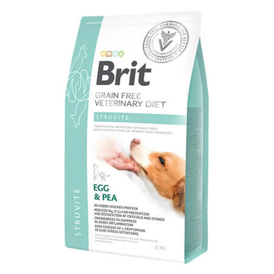 Struvite Wet Dog Food with Eggs and Peas, 2 kg, Brit