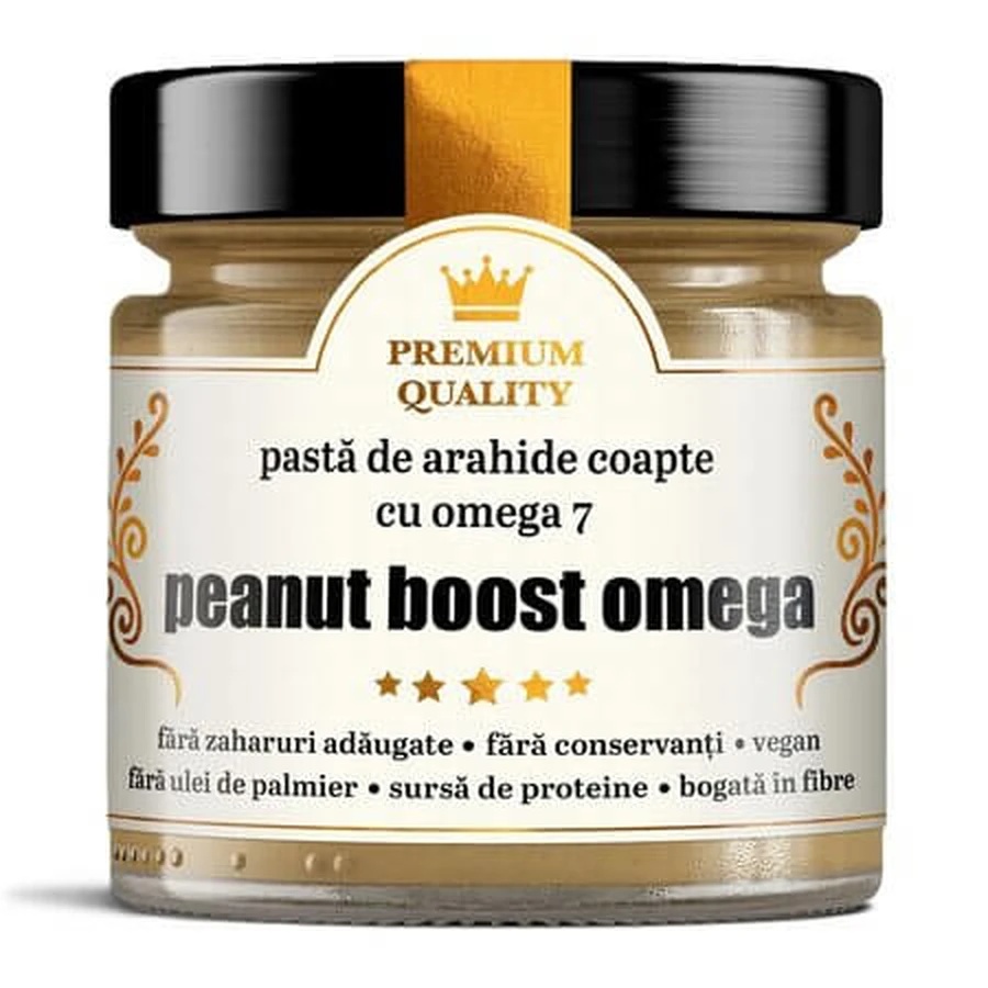 Roasted Peanut Butter with Omega-7 Peanut Boost Omega—Ramona's Secrets, 250 g, Remedia Laboratories