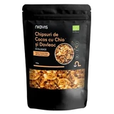 Chips de coco ecológicos con chía y calabaza, 100 g, Niavis