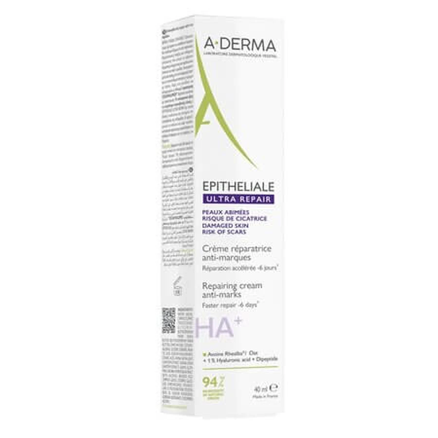 Epitheliale Ultra Repair Herstellende Crème voor de beschadigde huid, 40 ml, A-Derma