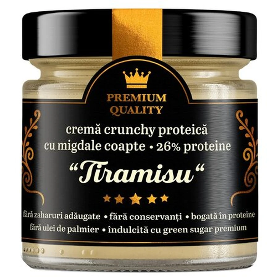 Crème protéinée croquante aux amandes « Tiramisu », 250 g, Remedia Laboratories