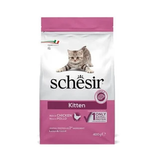 Schesir Kitten Dry Cat Food with Chicken, 400 g