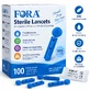Lancetas estériles FORA 30G – 100 unidades