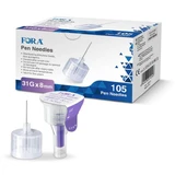 Agujas de seguridad FORA de 30 G × 5 mm, estériles, 100 unidades
