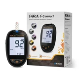 Medidor de glucosa multiparamétrico FORA 6 Connect MG mg/dl: medidor de colesterol, cetonas y ácido úrico con Bluetooth