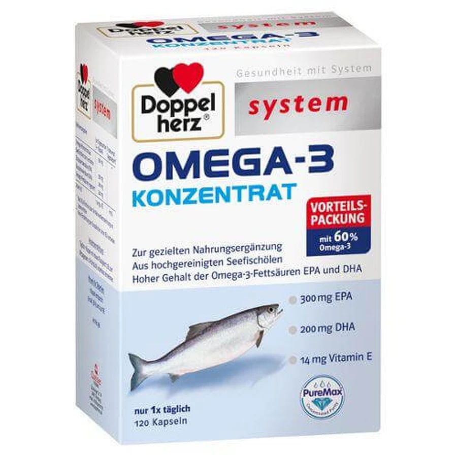 Doppelherz OMEGA-3 CONCENTRÉ – 120 gélules
