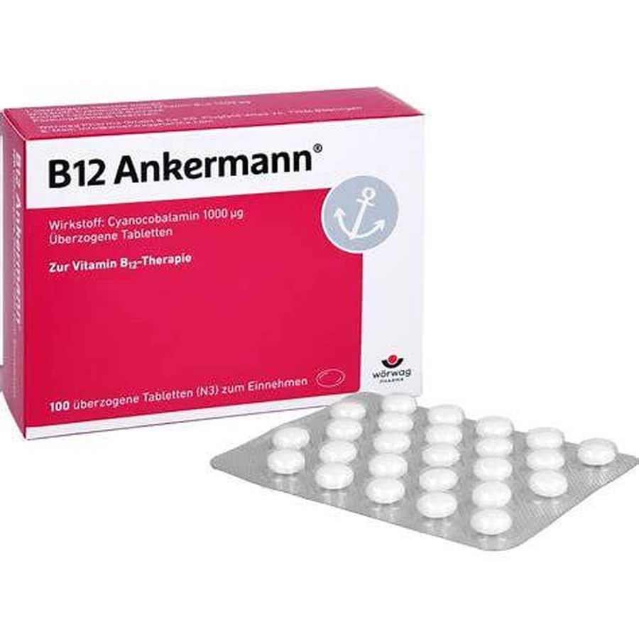 B12 Ankermann® 1.000 µg, 100 omhulde tabletten (N3)