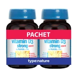 Zestaw „Vitamin D3 Strong”, 4 000 IU, 90 tabletek + 90 tabletek, Naturmil