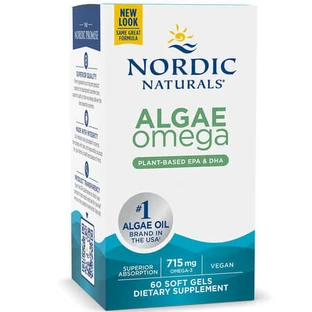 Omega-3 from Marine Algae (Algae Omega), 60 Softgels, Nordic Naturals