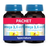 Zestaw kwasów omega-3, 6 i 9, 60 kapsułek + 60 kapsułek, Naturmil