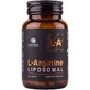 L-arginina liposomal: 60 cápsulas que contienen L-arginina en forma liposomal, para el bombeo muscular, la circulación y el rendimiento durante el entrenamiento