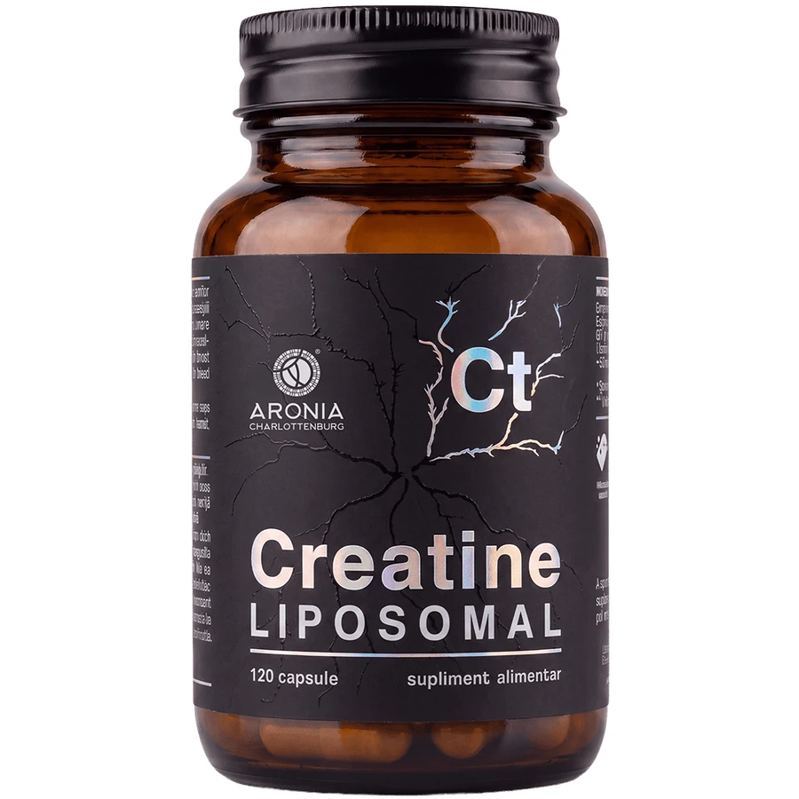 Creatină Lipozomală: 120 capsule, pentru mușchi, forță și progres în sală