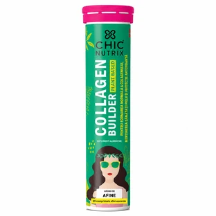 Collagen Builder Plant Based, 20 comprimate efervescente, Chic Nutrix