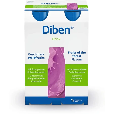 Diben Drink 2x400 ml wild berries + 4x200 apricots and peaches, Fresenius Kabi