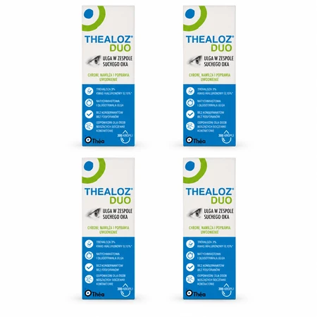 Thealoz Duo Eye Drops, 4x10 ml, Thea