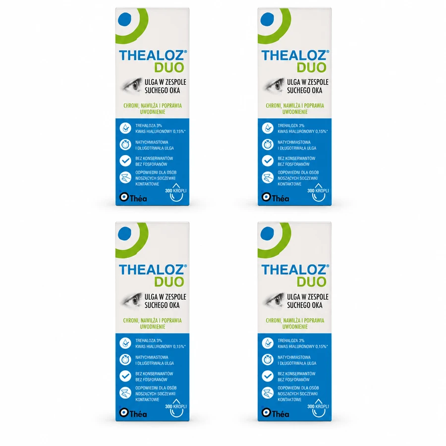 Thealoz Duo Eye Drops, 4x10 ml, Thea