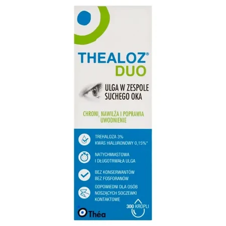 Thealoz Duo Eye Drops, 4x10 ml, Thea