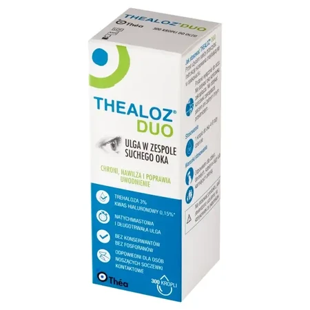 Thealoz Duo Eye Drops, 4x10 ml, Thea