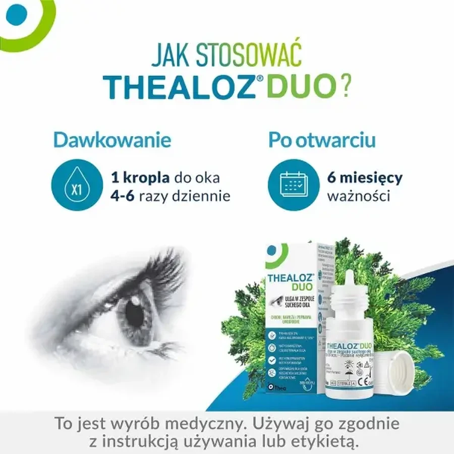 Thealoz Duo Eye Drops, 4x10 ml, Thea