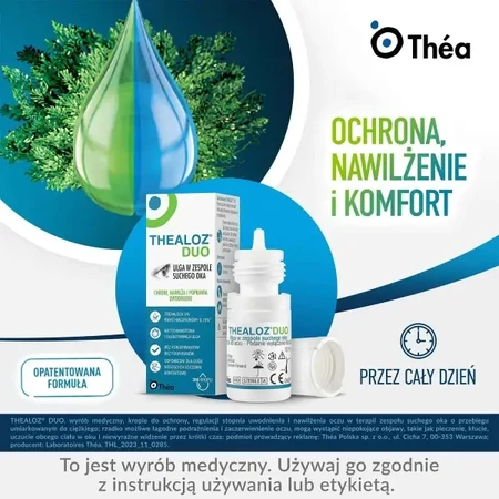 Thealoz Duo Eye Drops, 4x10 ml, Thea