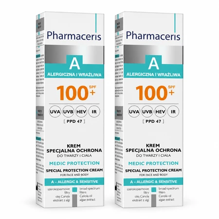  Pharmaceris A Medic Protection SPF 100+, 2x75 ml, Dr Irena Eris: ceny i cechy