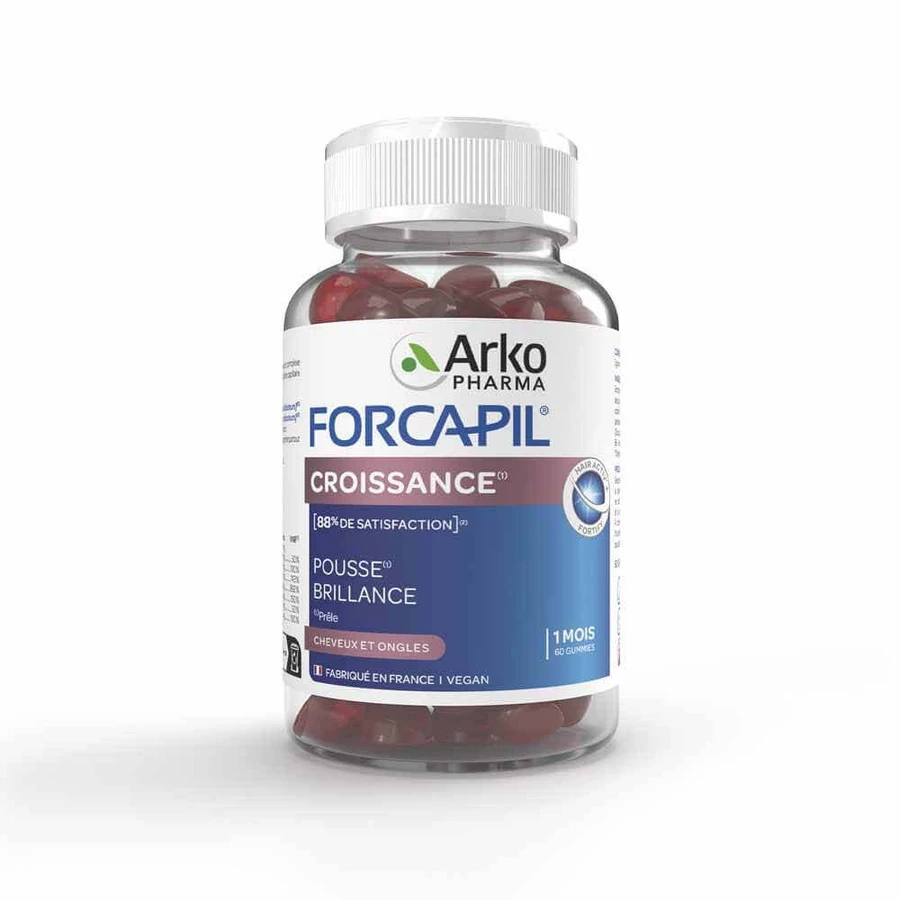 Arkopharma Forcapil Crescita Cheveux et Ongles 2x60 Gummy Snoepjes