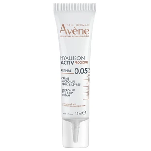 Avene Hyaluron Activ Procedure Retinal 0,05% Micro Lift – krem pod oczy i na usta 15 ml