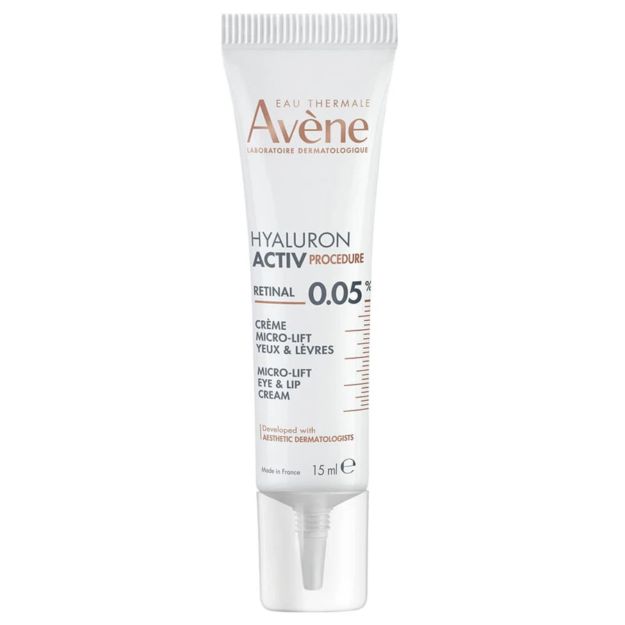 Avene Hyaluron Activ Procedure Retinal 0,05% Micro Lift – krem pod oczy i na usta 15 ml: ceny i cechy