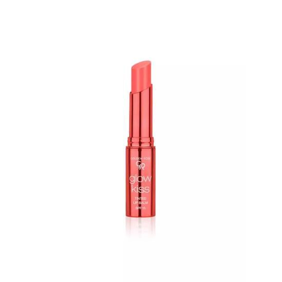 Glow Kiss Getinte, romige lippenbalsem nr. 04 Peach Shake 3 g
