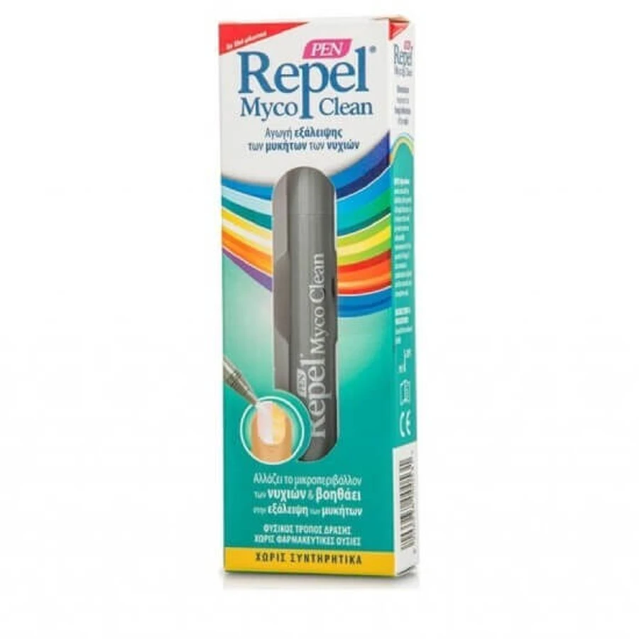 UNI-PHARMA Repel Myco Clean Pen pour le traitement des mycoses des ongles, 3 ml