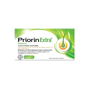 PRIORIN Extra Hair Nahrungsergänzungsmittel, 60 Kapseln