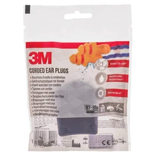 3M Dopuri pentru urechi cu șnur de susținere și cutie de depozitare, 1 pereche