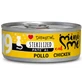 DISUGUAL Mini Me Sterilised, poulet, aliment humide sans céréales pour chats stérilisés (pâté), 85 g