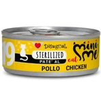 DISUGUAL Mini Me Sterilised, poulet, aliment humide sans céréales pour chats stérilisés (pâté), 85 g