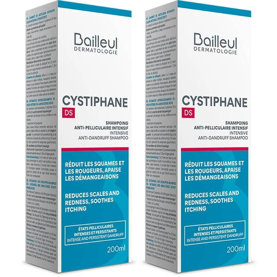 Bailleul Cystiphane Intensiv-Anti-Schuppen-Shampoo DS 2x200 ml