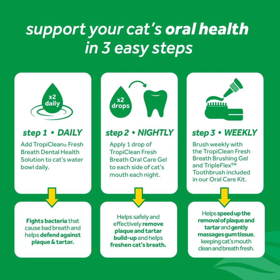 TropiClean Oral Care Water Additive for Cats, 473 ml