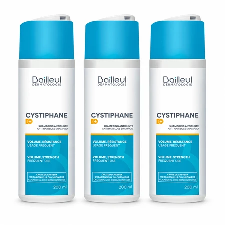 Biorga Cystiphane Șampon anticădere, 3x200 ml, Bailleul 