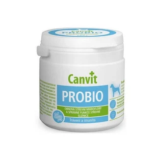CANVIT Probio, XS-S, supplement voor een gezonde spijsvertering en met probiotica, ter ondersteuning van het immuunsysteem bij honden, fles, 100 g