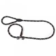 JULIUS-K9 IDC Seil, reflektierende Seilleine mit verstellbarem Hundehalsband, Nylon, Kordel, 12 mm x 2 m, schwarz