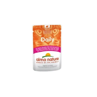 ALMO NATURE Daily Cat, Tuna and Salmon, Wet Cat Food Pouches (in sauce), 70g