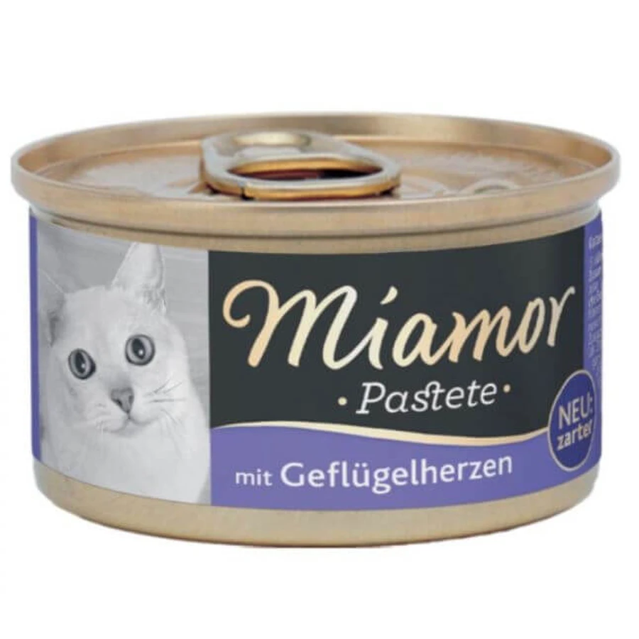 Miamor Pâté au poulet en forme de cœur pour chat, 85 g