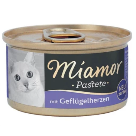 Miamor Pâté au poulet en forme de cœur pour chat, 85 g