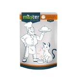 MASTER, Huhn, Nassfutter für Katzen im Beutel (in Aspik), 80 g