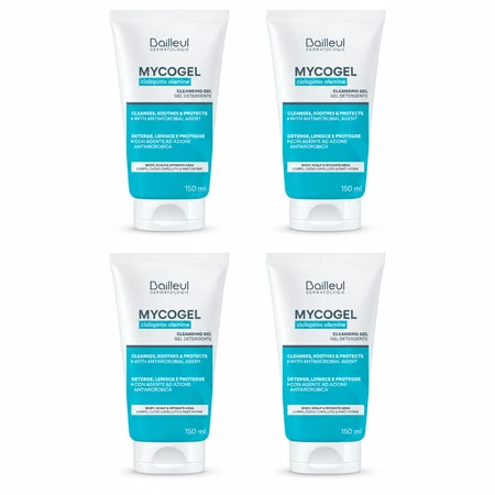 Bailleul Mycogel Gel spumant de curățare piele sensibilă 4x150 ml