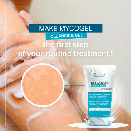 Bailleul Mycogel Gel spumant de curățare piele sensibilă 4x150 ml