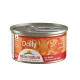 ALMO NATURE Daily Cat, bœuf, nourriture humide pour chat sans céréales (dans son jus), 85 g