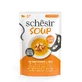 SCHESIR Ergänzungsfutter „Suppe mit Thunfisch und Kürbis“, getreidefreies Nassfutter für Katzen im Beutel (in Suppenform), 40 g