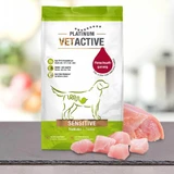 PLATINUM Vetactive Sensitive, XS–XL, Truthahn, Trockenfutter für Hunde, Verdauungssystem, halbfeucht, 5 kg