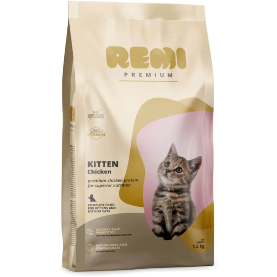 REMI PREMIUM Kitten, Junior Cat Food, Dry Food, 1.5 kg